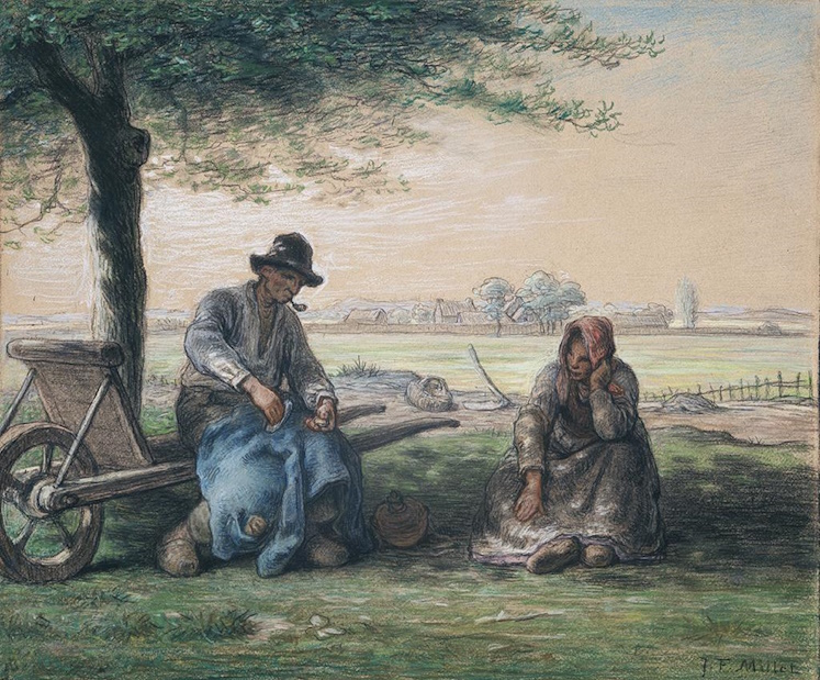 Jean-Francois Millet - Peasants Resting (1866)